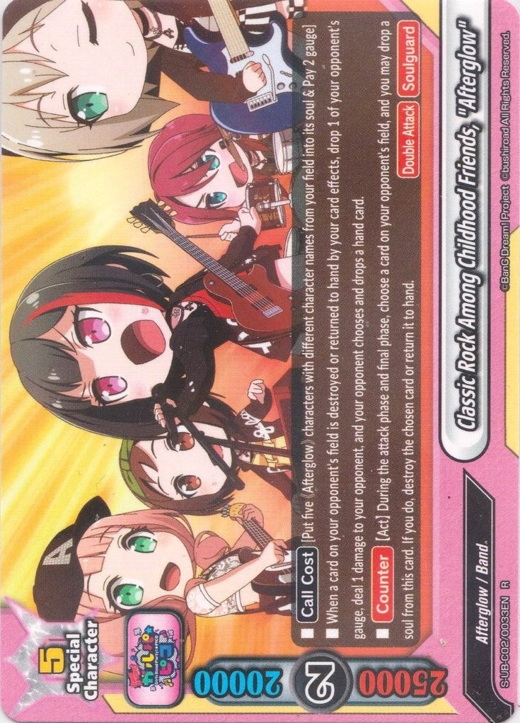 Image for Classic Rock Among Childhood Friends, "Afterglow" (BanG Dream! Girls Band Party! PICO) (S-UB-C02/0033EN) - Future Card BuddyFight