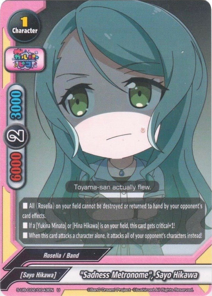 Image for "Sadness Metronome", Sayo Hikawa (BanG Dream! Girls Band Party! PICO) (S-UB-C02/0043EN) - Future Card BuddyFight