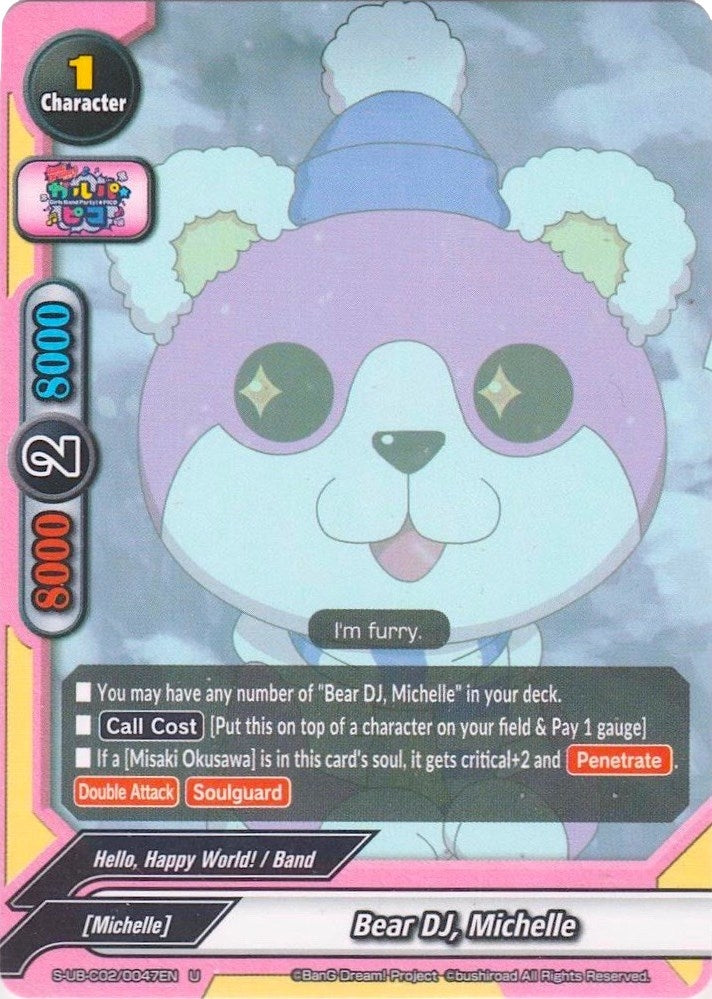 Image for Bear DJ, Michelle (BanG Dream! Girls Band Party! PICO) (S-UB-C02/0047EN) - Future Card BuddyFight