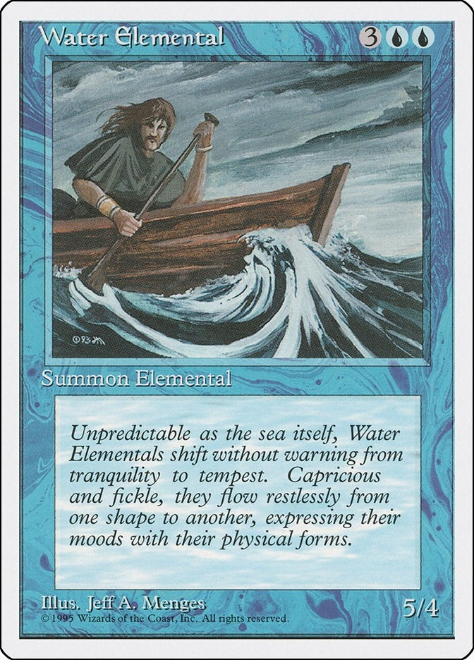 Image for Water Elemental (Fourth Edition) - Magic: The Gathering