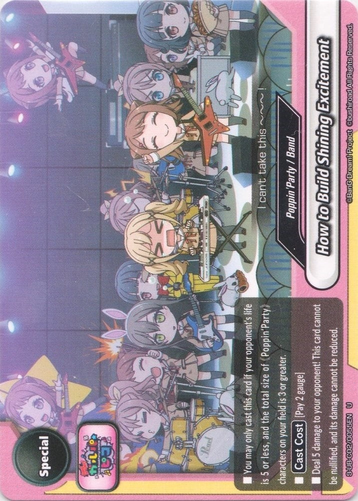 Image for How to Build Shining Excitement (BanG Dream! Girls Band Party! PICO) (S-UB-C02/0055EN) - Future Card BuddyFight