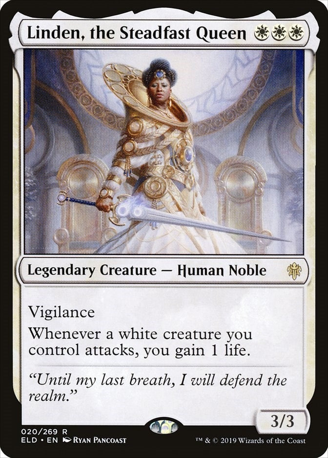 Image for Linden, the Steadfast Queen (Throne of Eldraine) (20) - Magic: The Gathering