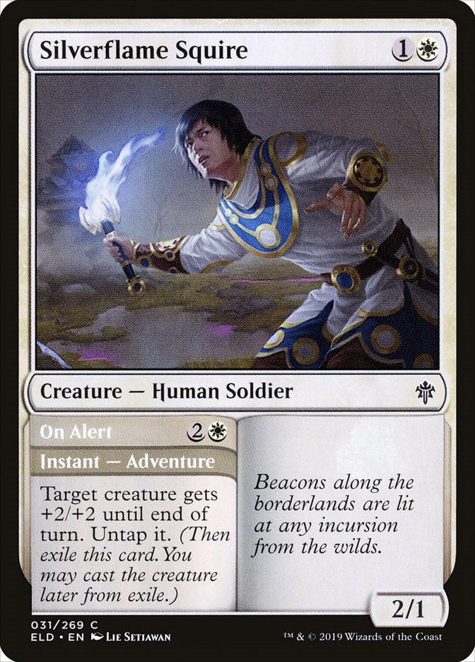 Image for Silverflame Squire (Throne of Eldraine) (31) - Magic: The Gathering