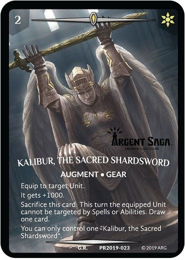 Image for Kalibur, the Sacred Shardsword (Full Art) (Argent Saga Championship - Stamped) (Argent Saga Promos) (PR2019-023) - Argent Saga TCG