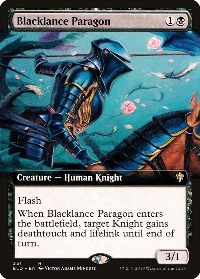 Image for Blacklance Paragon (Extended Art) (Throne of Eldraine) (351) - Magic: The Gathering