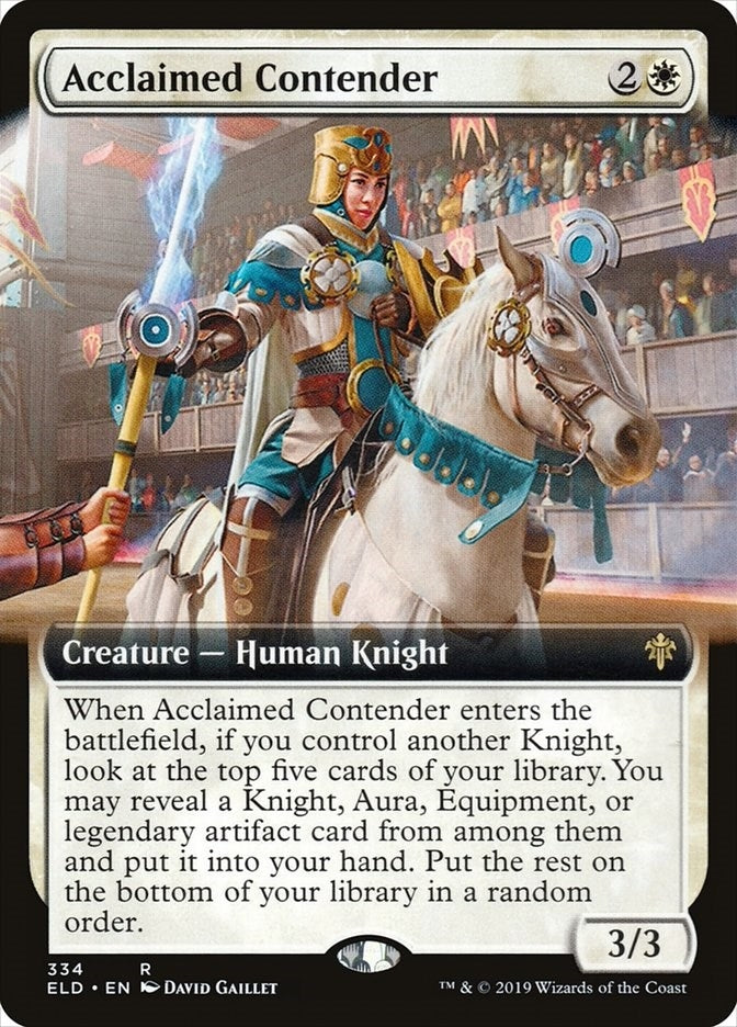Image for Acclaimed Contender (Extended Art) (Throne of Eldraine) (334) - Magic: The Gathering