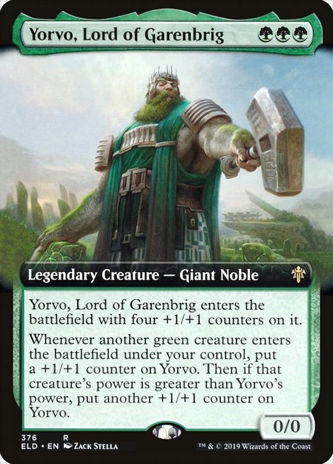 Image for Yorvo, Lord of Garenbrig (Extended Art) (Throne of Eldraine) (376) - Magic: The Gathering