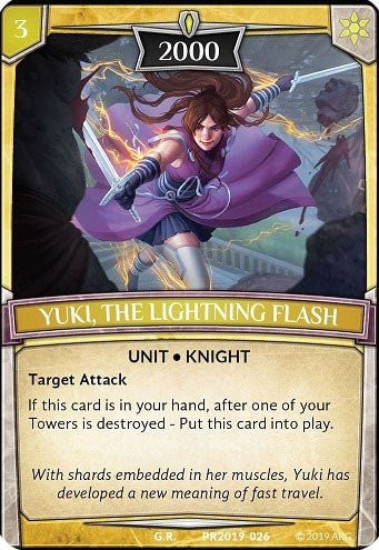 Image for Yuki, the Lightning Flash (Argent Saga Promos) (PR2019-026) - Argent Saga TCG