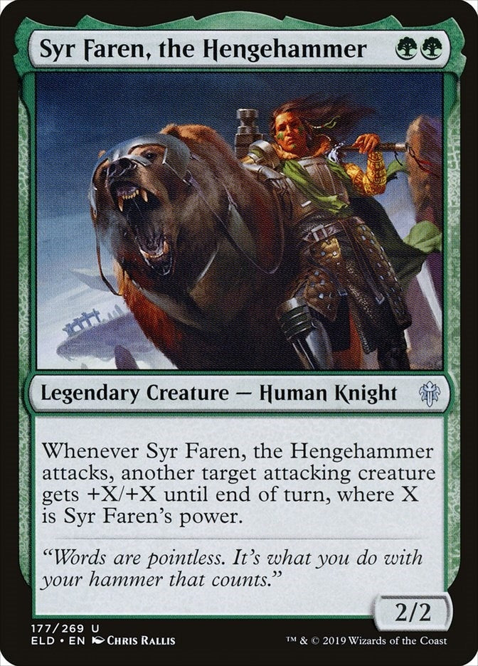 Image for Syr Faren, the Hengehammer (Throne of Eldraine) (177) - Magic: The Gathering