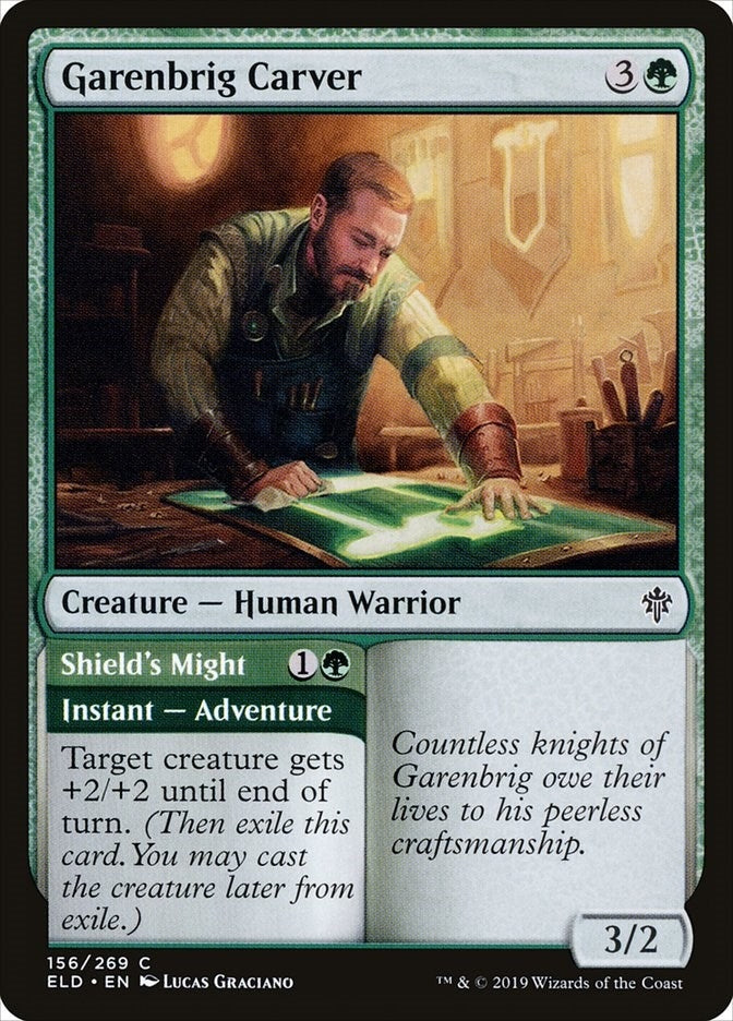 Image for Garenbrig Carver (Throne of Eldraine) (156) - Magic: The Gathering