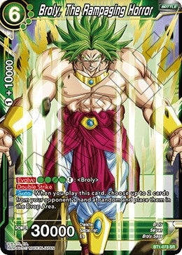 Image for Broly, The Rampaging Horror (Shatterfoil) (Draft Box 04 - Dragon Brawl) (BT1-073) - Dragon Ball Super: Masters