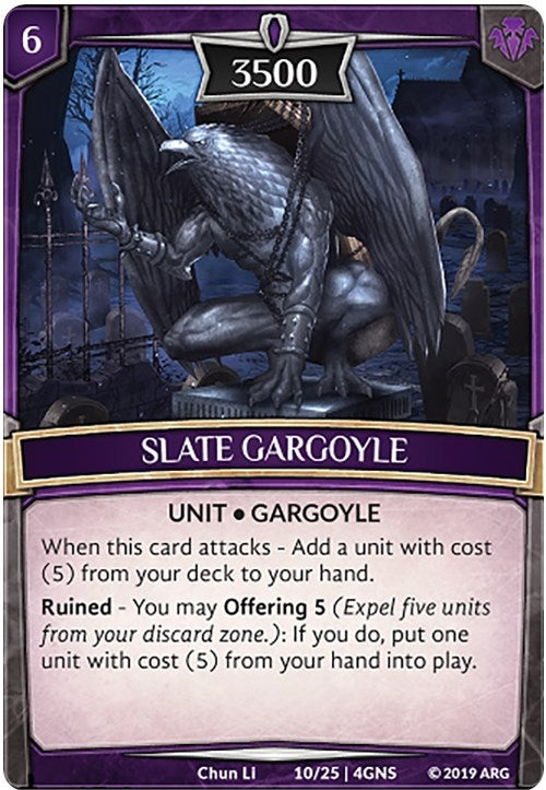 Image for Slate Gargoyle (Expansion Pack 2: Genesis) (10/25 | 4GNS) - Argent Saga TCG