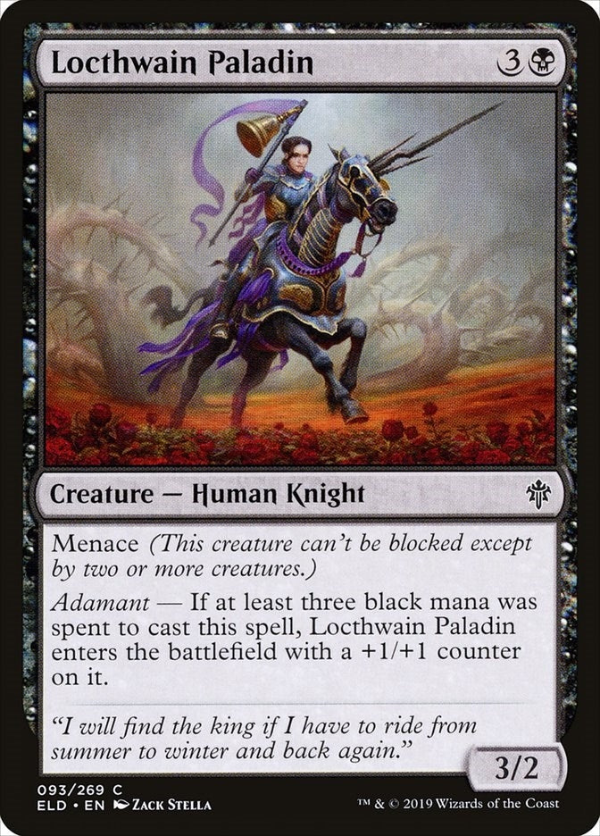 Image for Locthwain Paladin (Throne of Eldraine) (93) - Magic: The Gathering
