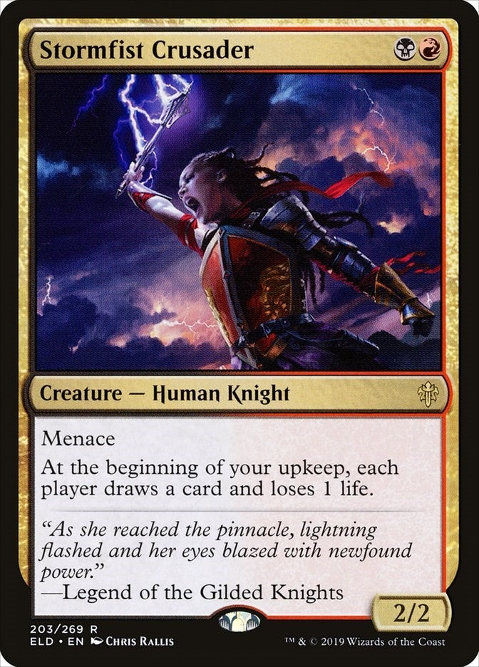 Image for Stormfist Crusader (Throne of Eldraine) (203) - Magic: The Gathering
