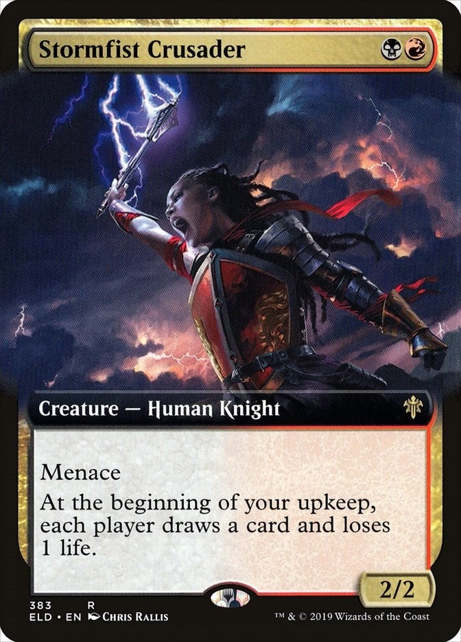 Image for Stormfist Crusader (Extended Art) (Throne of Eldraine) (383) - Magic: The Gathering
