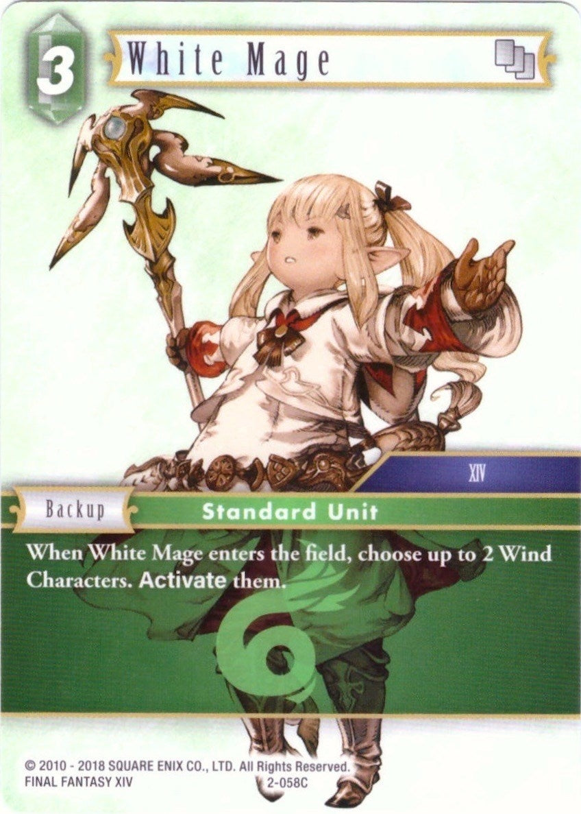Image for White Mage - 2-058C (Deck Exclusive Cards) (2-058C) - Final Fantasy TCG