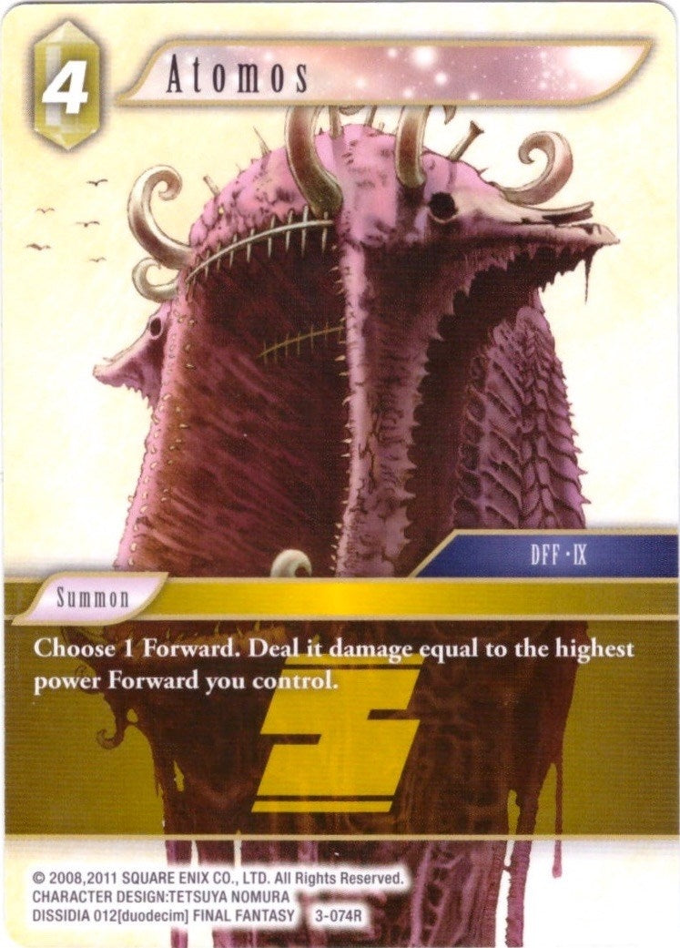 Image for Atomos - 3-074R (Deck Exclusive Cards) (3-074R) - Final Fantasy TCG