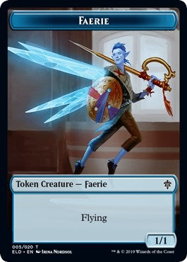 Image for Faerie Token (Throne of Eldraine) (5) - Magic: The Gathering