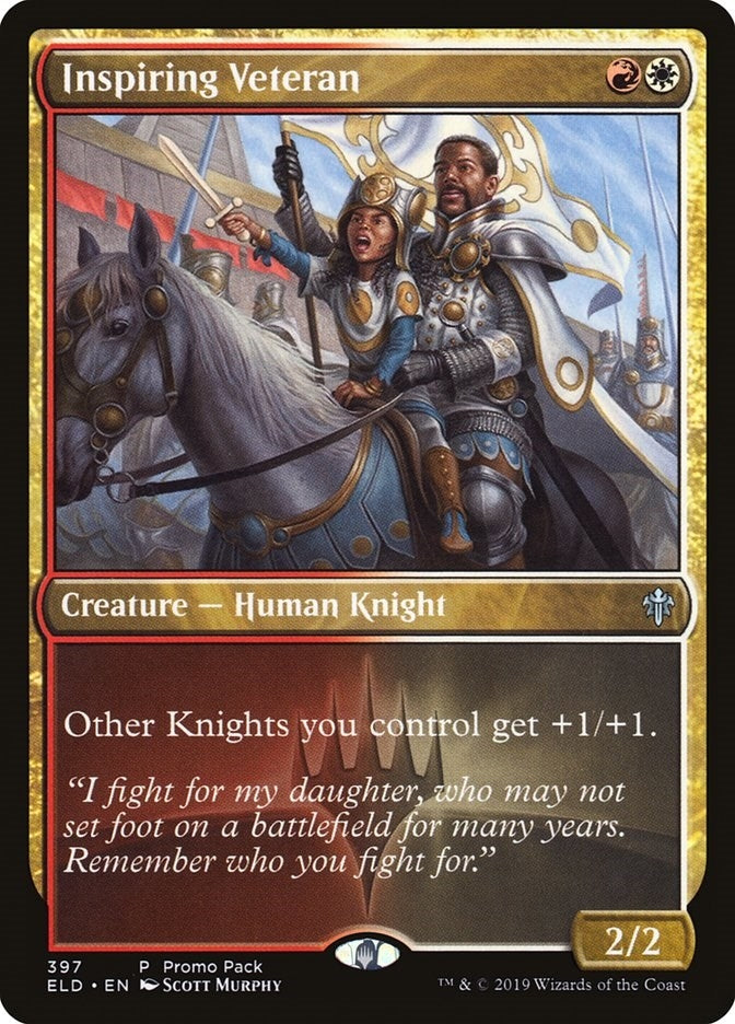 Image for Inspiring Veteran (Promo Pack: Throne of Eldraine) (397) - Magic: The Gathering