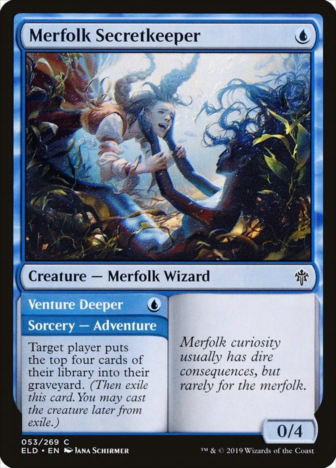 Image for Merfolk Secretkeeper (Throne of Eldraine) (53) - Magic: The Gathering