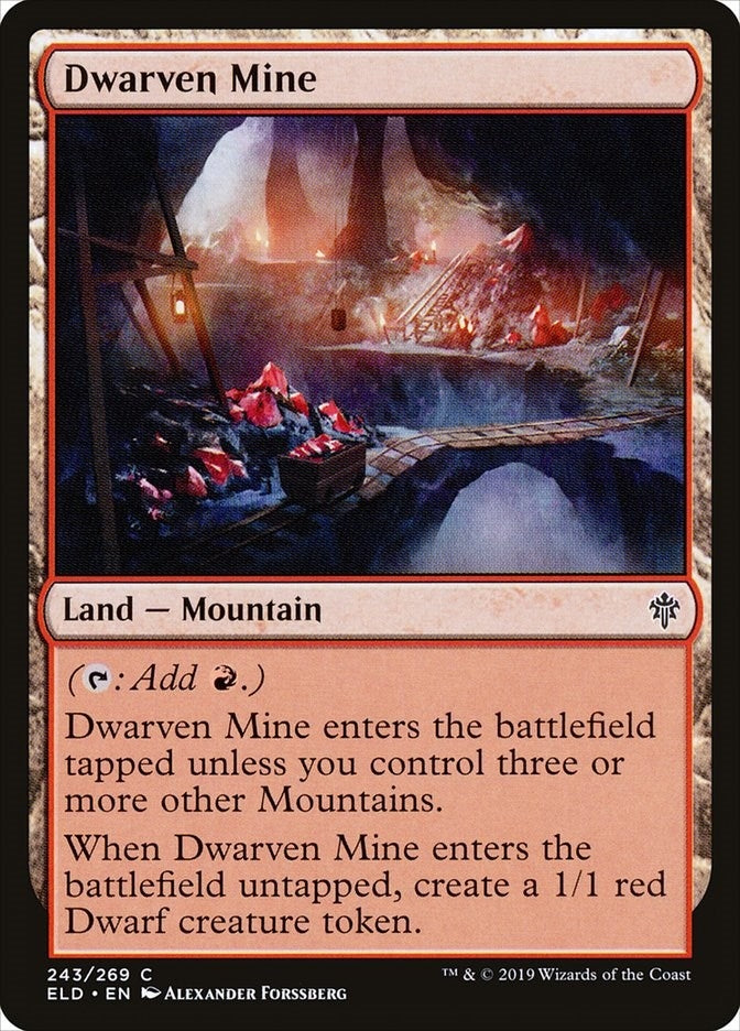 Image for Dwarven Mine (Throne of Eldraine) (243) - Magic: The Gathering
