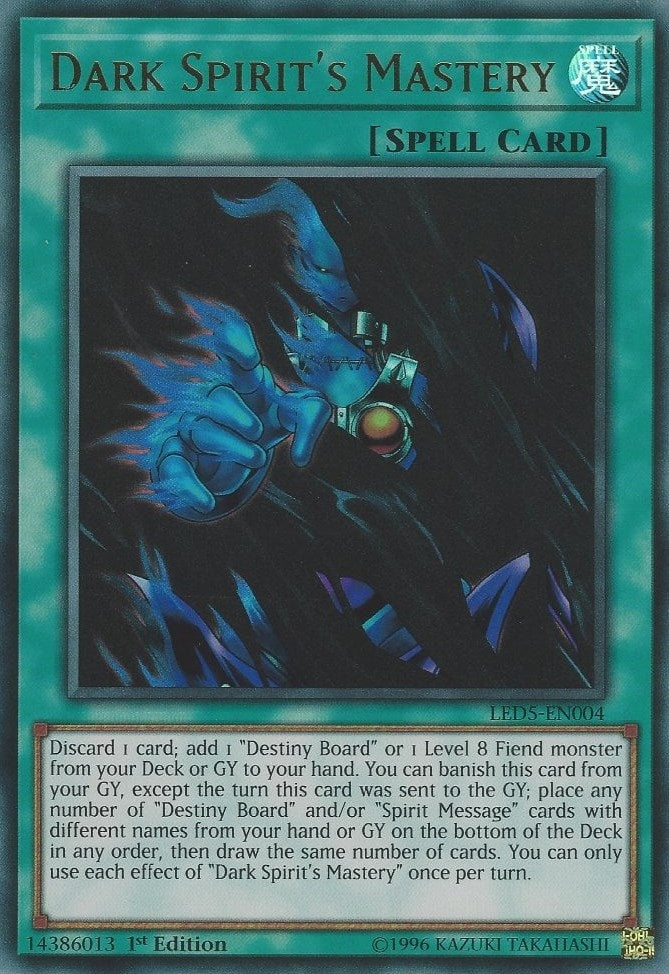 Image for Dark Spirit's Mastery (Legendary Duelists: Immortal Destiny) (LED5-EN004) - YuGiOh