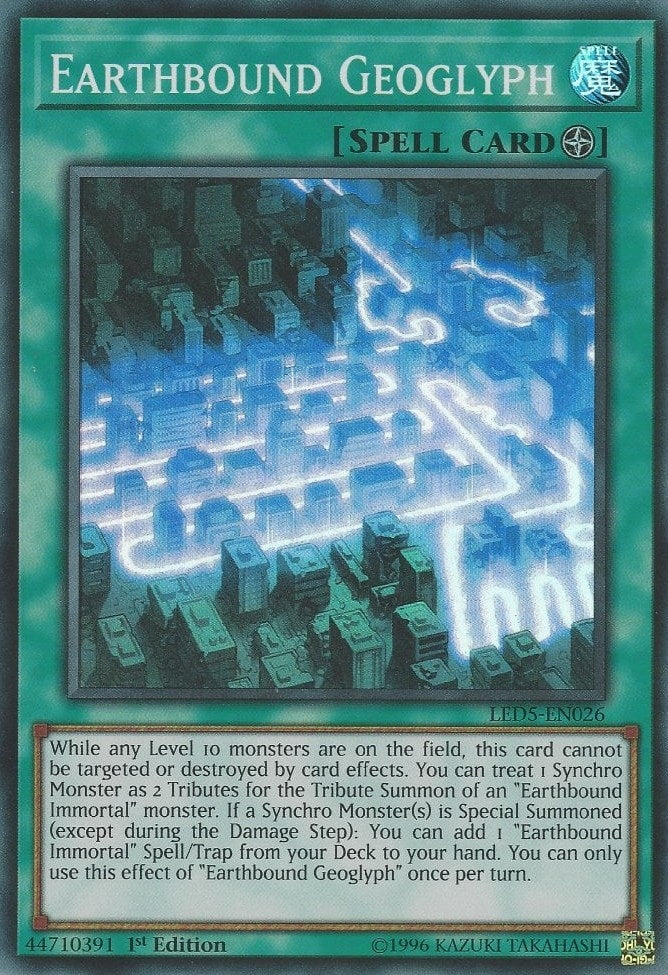 Image for Earthbound Geoglyph (Legendary Duelists: Immortal Destiny) (LED5-EN026) - YuGiOh