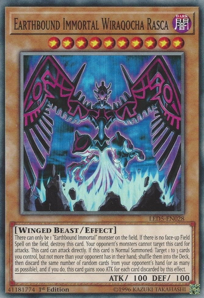 Image for Earthbound Immortal Wiraqocha Rasca (Legendary Duelists: Immortal Destiny) (LED5-EN028) - YuGiOh
