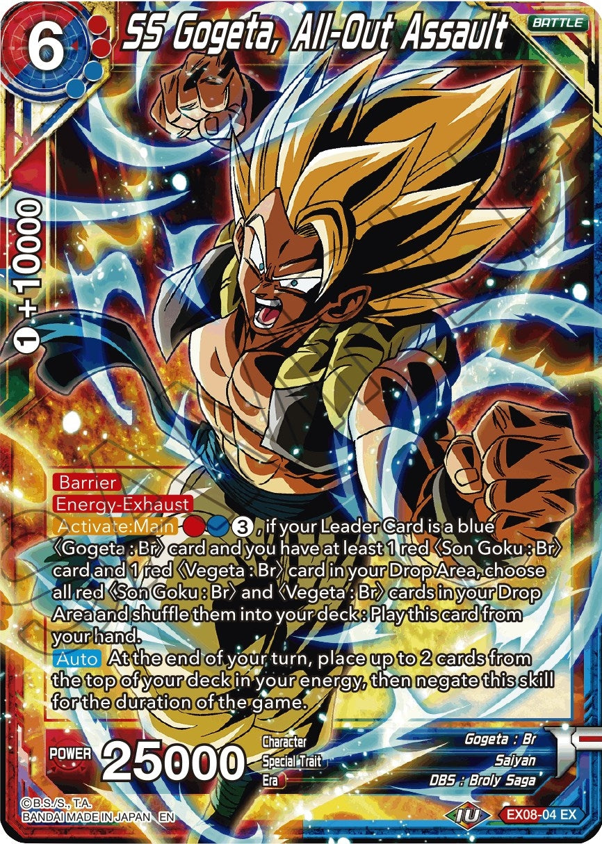 Image for SS Gogeta, All-Out Assault (Expansion Deck Box Set 08: Magnificent Collection - Forsaken Warrior) (EX08-04) - Dragon Ball Super: Masters