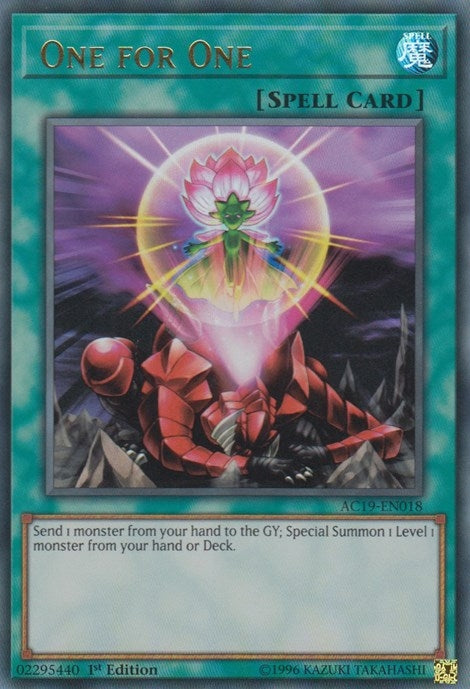 Image for One for One (Advent Calendar 2019) (AC19-EN018) - YuGiOh