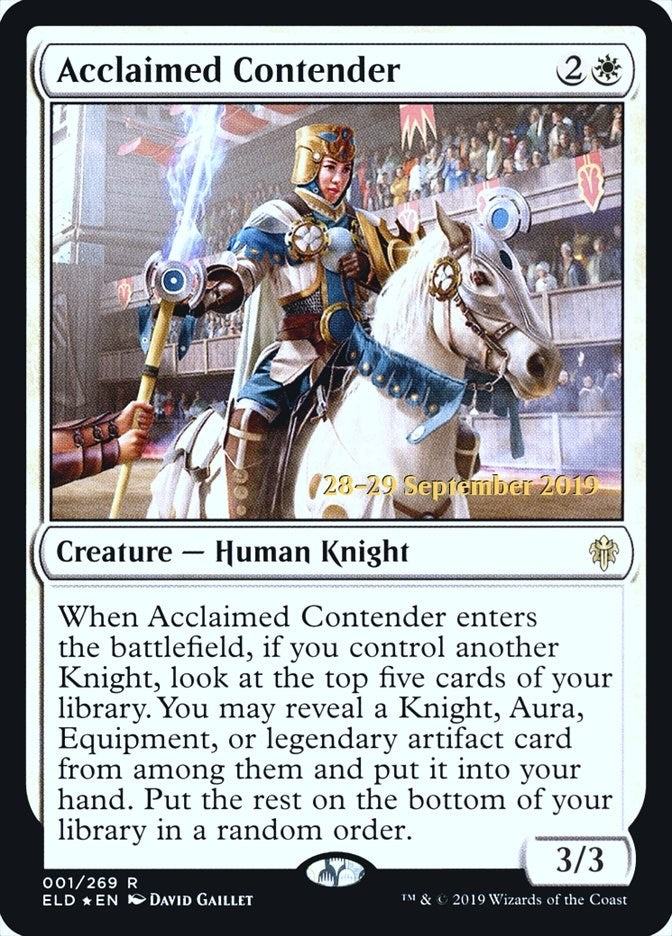 Image for Acclaimed Contender (Prerelease Cards) (1) - Magic: The Gathering