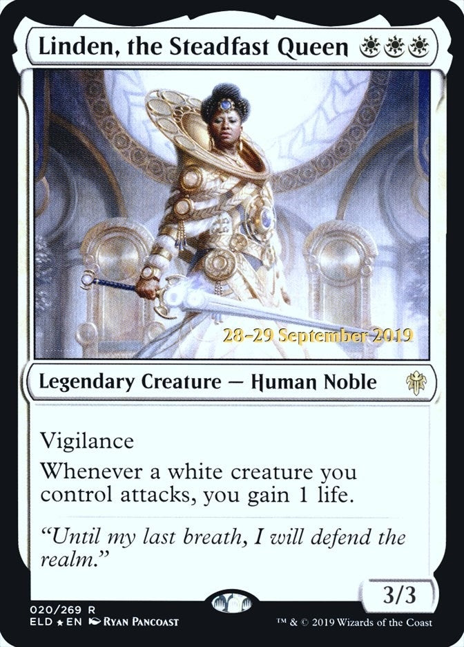 Image for Linden, the Steadfast Queen (Prerelease Cards) (20) - Magic: The Gathering