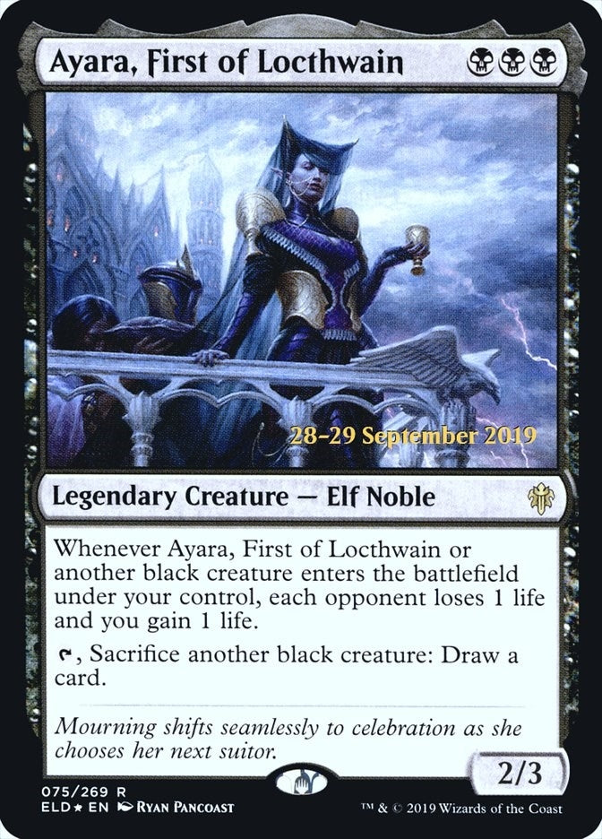 Image for Ayara, First of Locthwain (Prerelease Cards) (75) - Magic: The Gathering