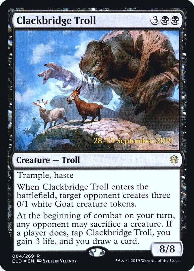 Image for Clackbridge Troll (Prerelease Cards) (84) - Magic: The Gathering