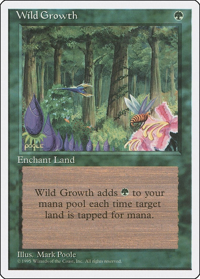 Image for Wild Growth (Fourth Edition) - Magic: The Gathering