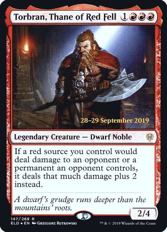 Image for Torbran, Thane of Red Fell (Prerelease Cards) (147) - Magic: The Gathering
