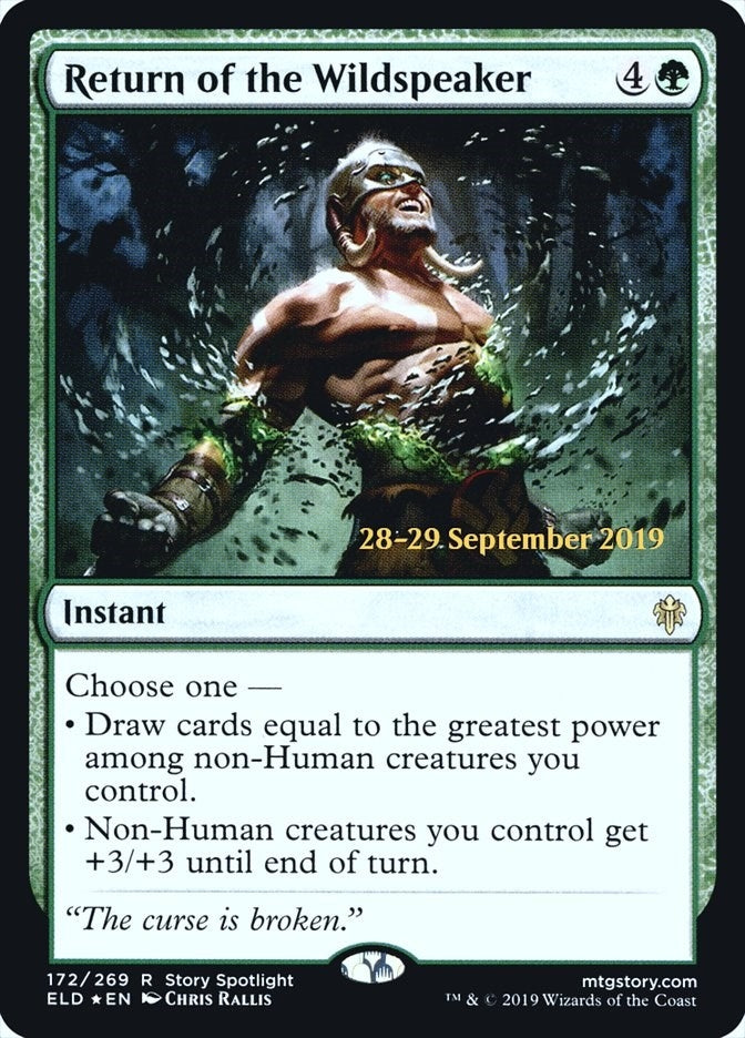 Image for Return of the Wildspeaker (Prerelease Cards) (172) - Magic: The Gathering
