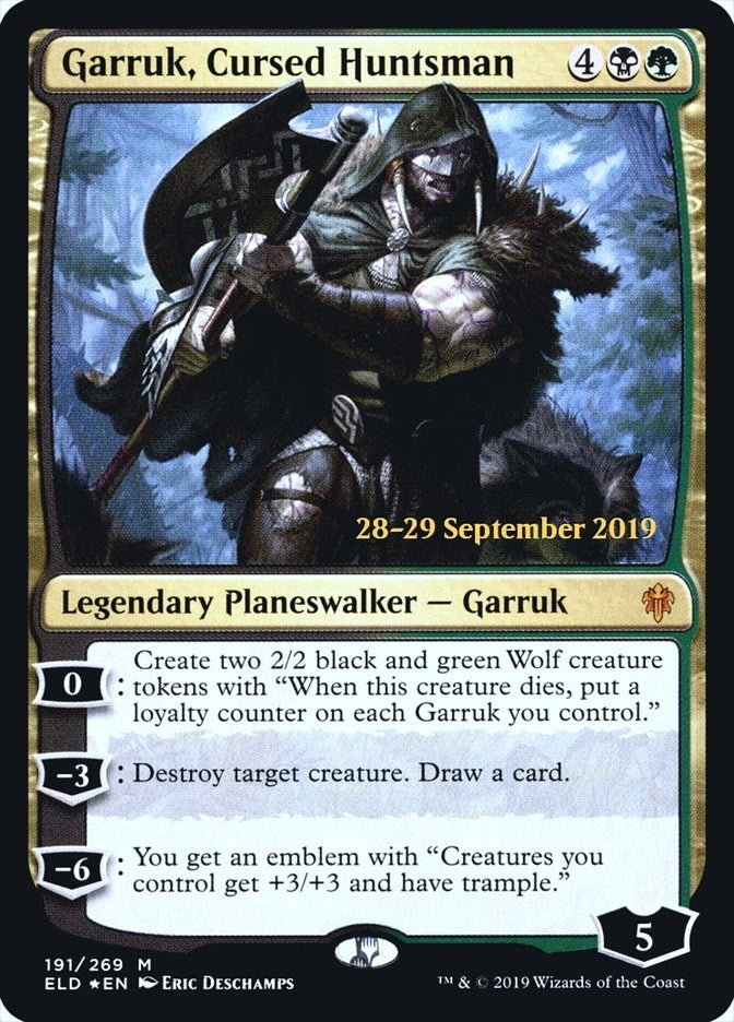 Image for Garruk, Cursed Huntsman (Prerelease Cards) (191) - Magic: The Gathering