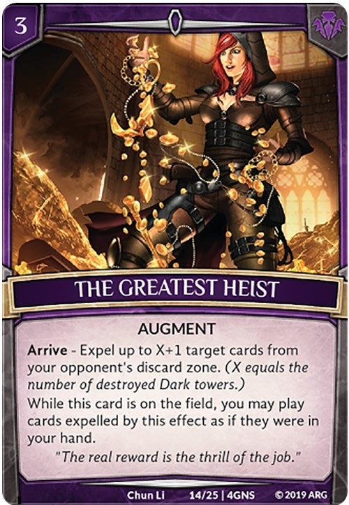 Image for The Greatest Heist (Expansion Pack 2: Genesis) (14/25 | 4GNS) - Argent Saga TCG