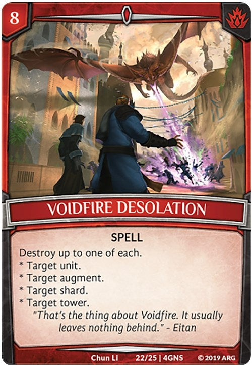 Image for Voidfire Desolation (Expansion Pack 2: Genesis) (22/25 | 4GNS) - Argent Saga TCG