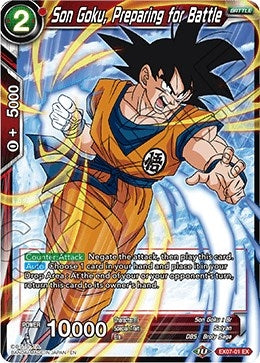 Image for Son Goku, Preparing for Battle (Expansion Deck Box Set 07: Magnificent Collection - Fusion Hero) (EX07-01) - Dragon Ball Super: Masters