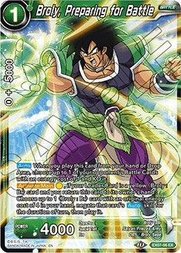 Image for Broly, Preparing for Battle (Expansion Deck Box Set 07: Magnificent Collection - Fusion Hero) (EX07-06) - Dragon Ball Super: Masters