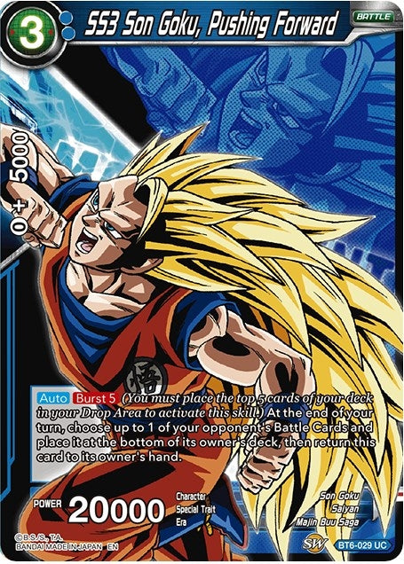 Image for SS3 Son Goku, Pushing Forward (Expansion Deck Box Set 07: Magnificent Collection - Fusion Hero) (BT6-029) - Dragon Ball Super: Masters