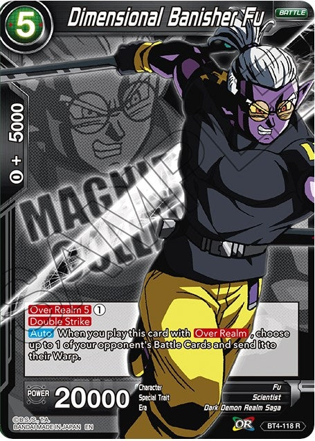 Image for Dimensional Banisher Fu (Expansion Deck Box Set 08: Magnificent Collection - Forsaken Warrior) (BT4-118) - Dragon Ball Super: Masters