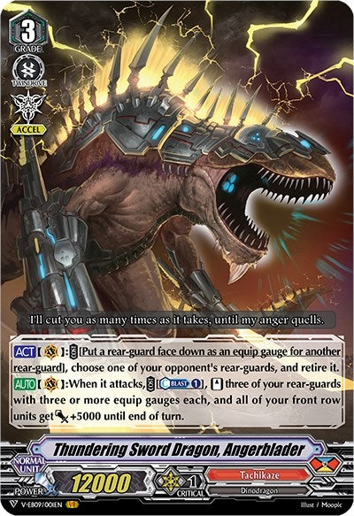 Image for Thundering Sword Dragon, Angerblader (V-EB09: The Raging Tactics) (V-EB09/001EN) - Cardfight Vanguard