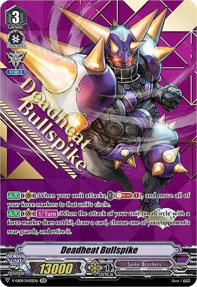 Image for Deadheat Bullspike (SVR) (V-EB09: The Raging Tactics) (V-EB09/SV02EN) - Cardfight Vanguard