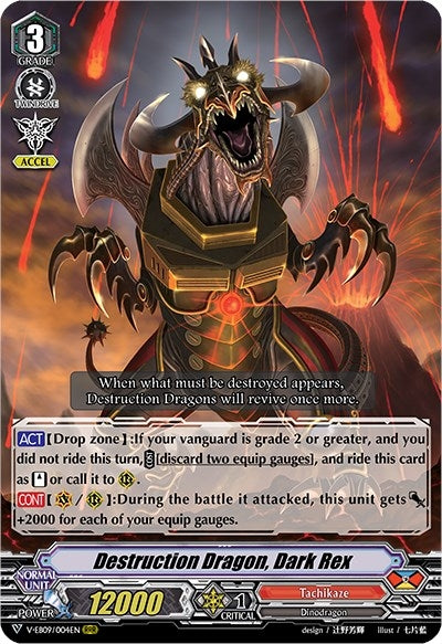 Image for Destruction Dragon, Dark Rex (V-EB09: The Raging Tactics) (V-EB09/004EN) - Cardfight Vanguard