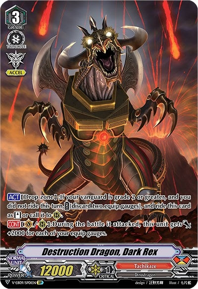 Image for Destruction Dragon, Dark Rex (SP) (V-EB09: The Raging Tactics) (V-EB09/SP01EN) - Cardfight Vanguard