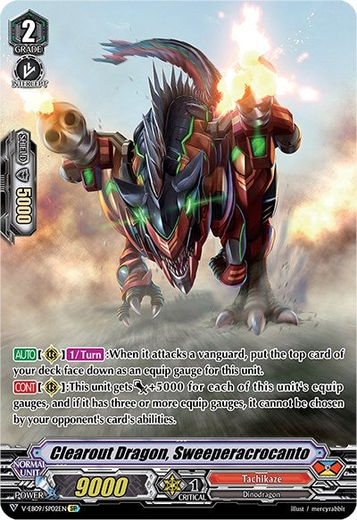 Image for Clearout Dragon, Sweeperacrocanto (SP) (V-EB09: The Raging Tactics) (V-EB09/SP02EN) - Cardfight Vanguard