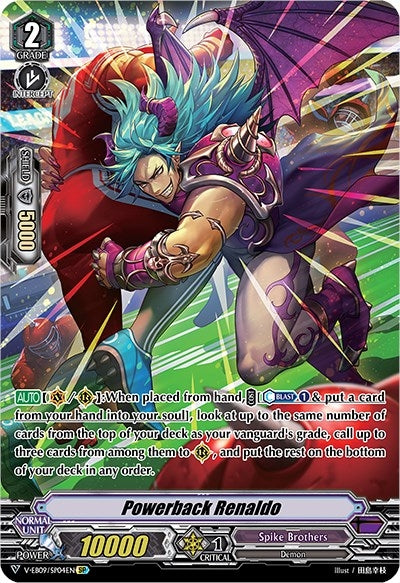 Image for Powerback Renaldo (SP) (V-EB09: The Raging Tactics) (V-EB09/SP04EN) - Cardfight Vanguard